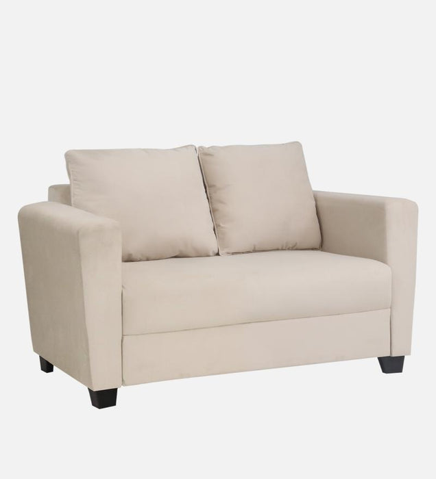 Ethos Velvet 2 Seater Sofa In Camel Beige Color