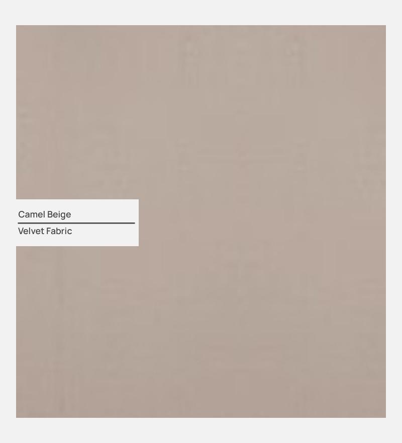 Ethos Velvet 2 Seater Sofa In Camel Beige Color