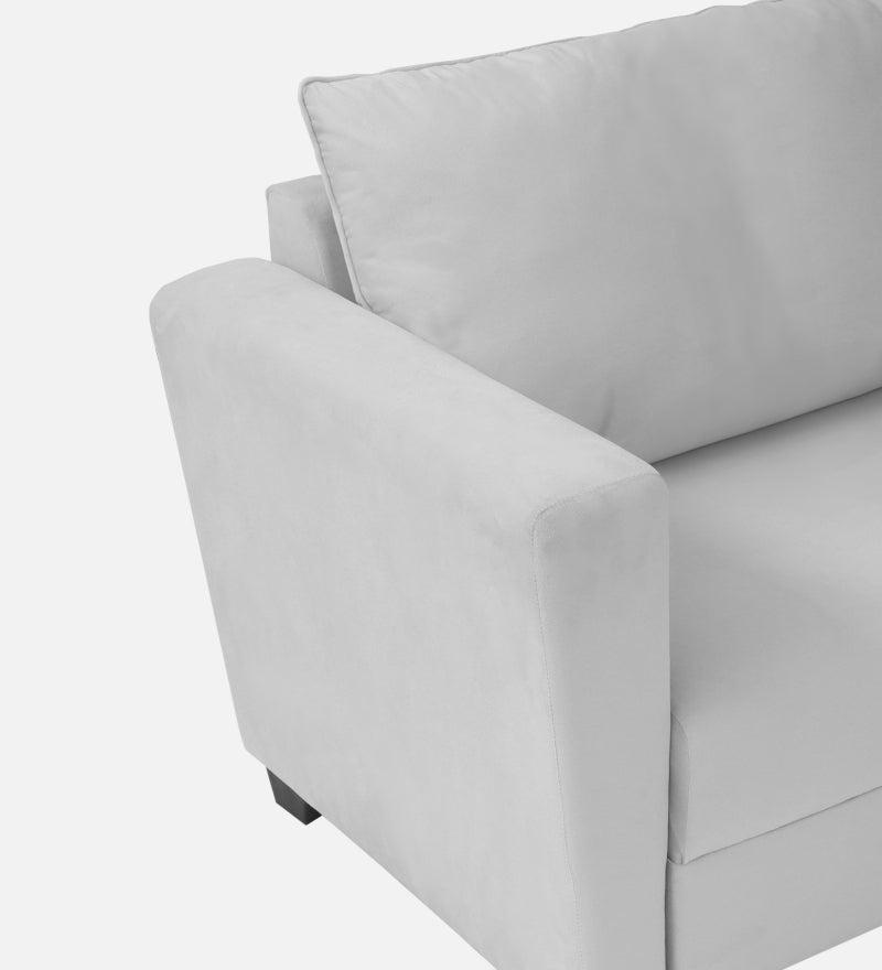 Ethos Velvet 1 Seater Sofa In Grey Color