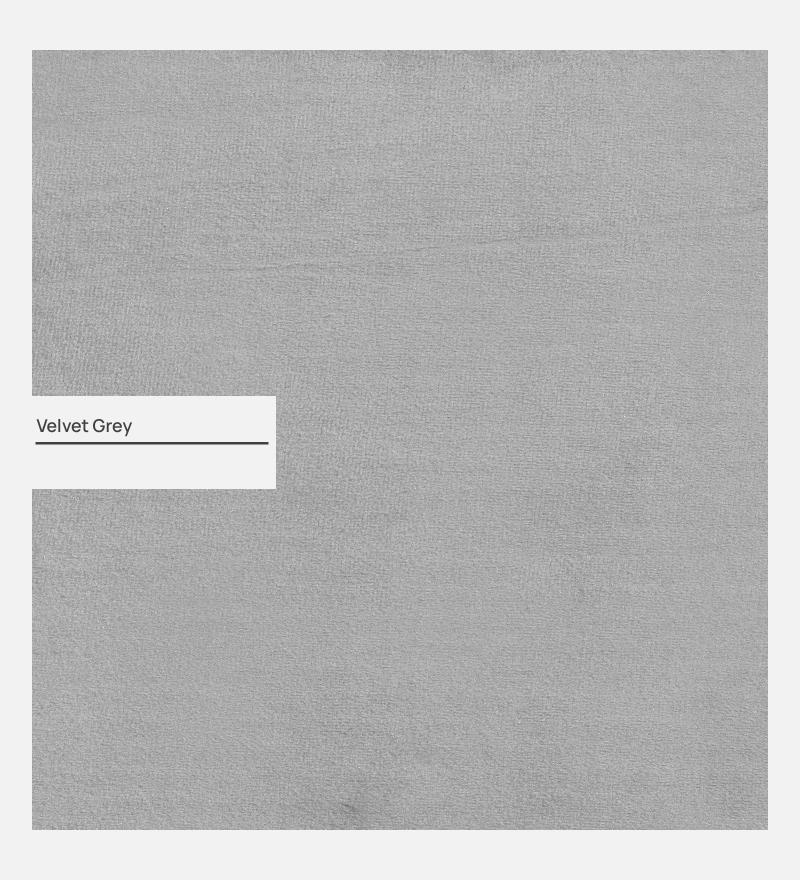 Ethos Velvet 3 Seater Sofa In Grey Color