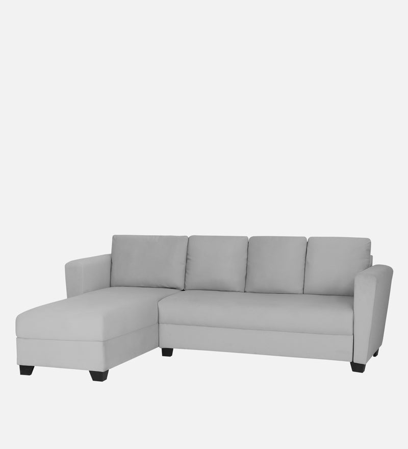 Ethos Valvet LHS 6 Seater Sofa In Grey Color