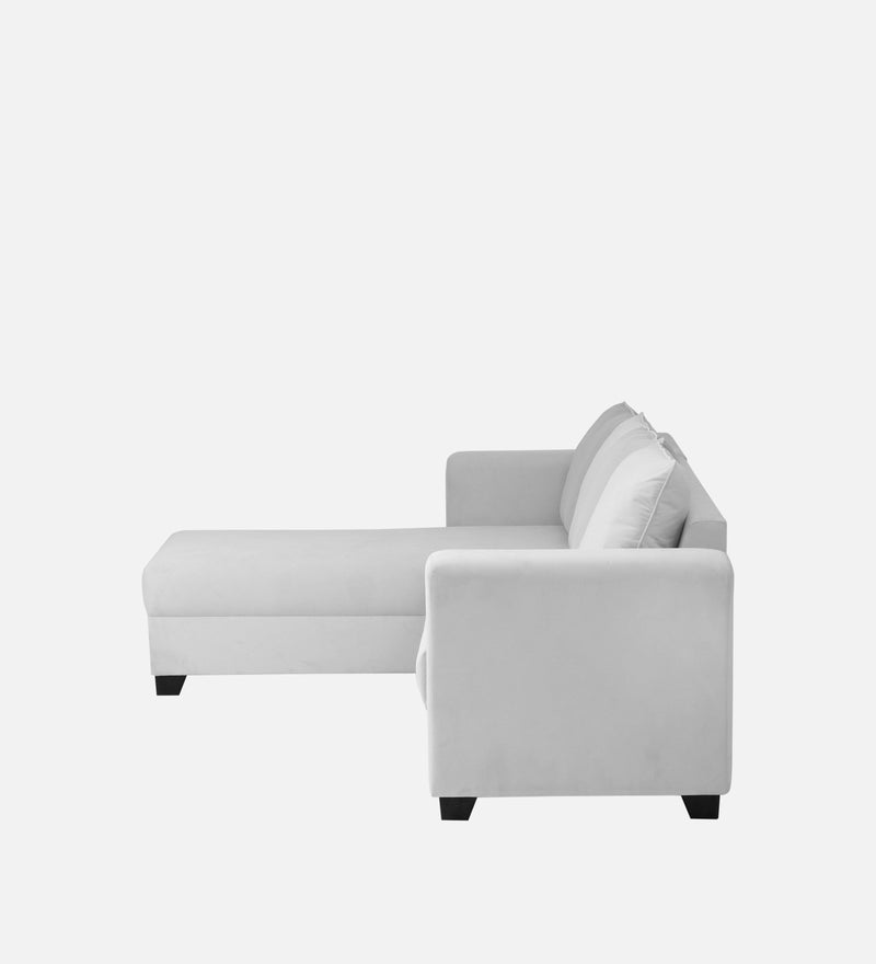 Ethos Valvet LHS 6 Seater Sofa In Grey Color