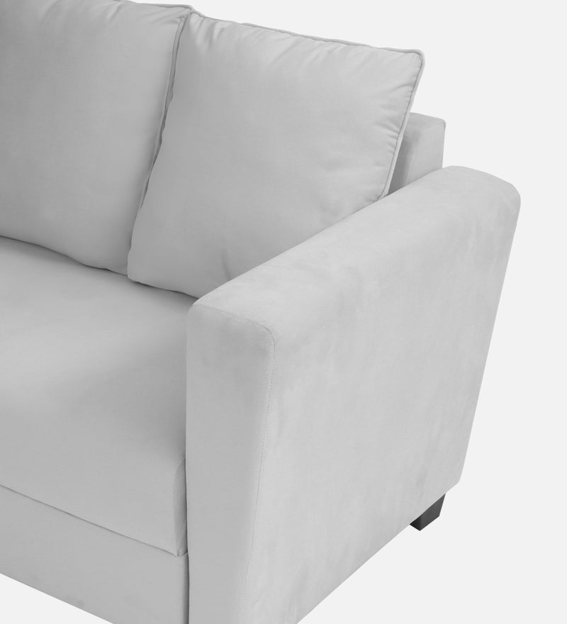 Ethos Valvet LHS 6 Seater Sofa In Grey Color