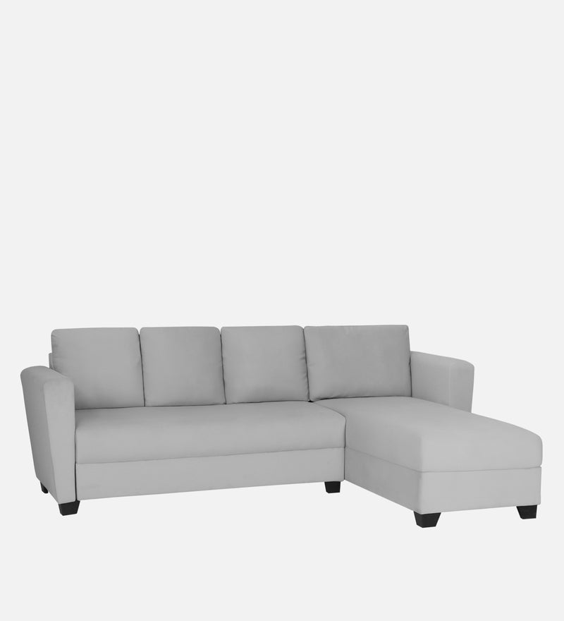 Ethos Valvet RHS 6 Seater Sofa In Grey Color