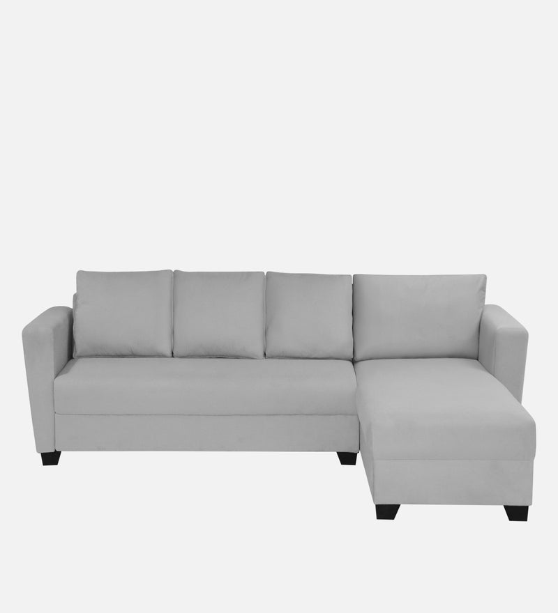 Ethos Valvet RHS 6 Seater Sofa In Grey Color