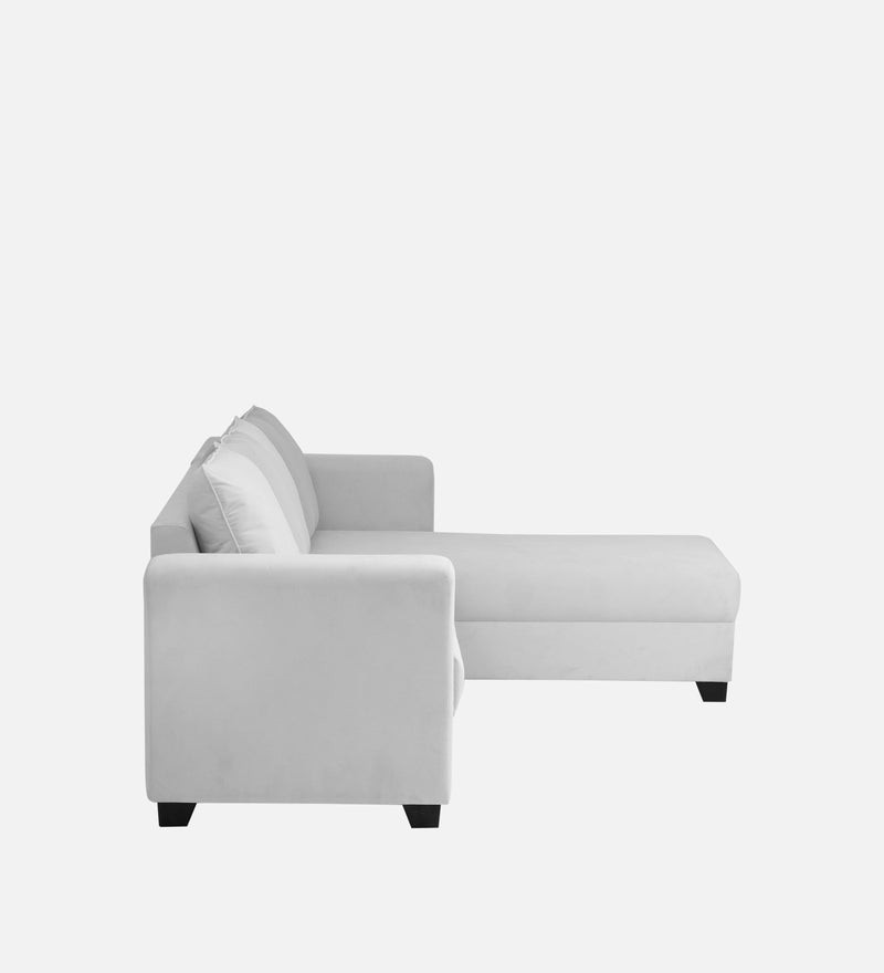 Ethos Valvet RHS 6 Seater Sofa In Grey Color