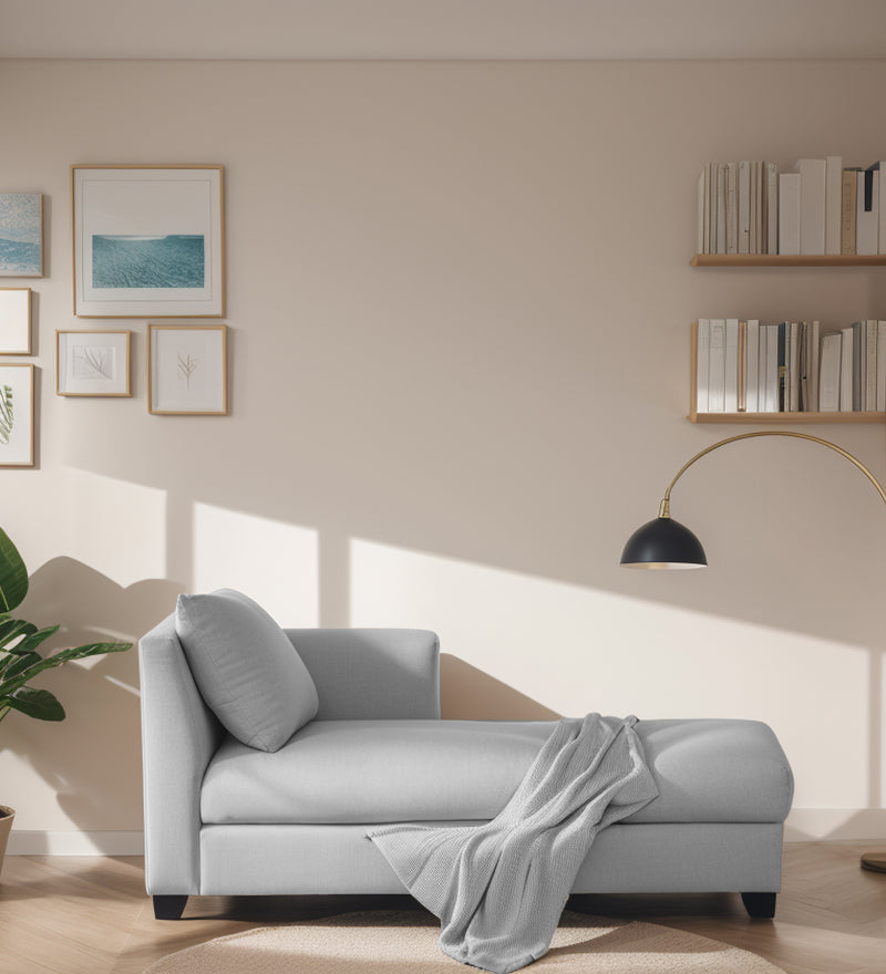 Ethos Luxury Fabric Lounger Sofa RHS