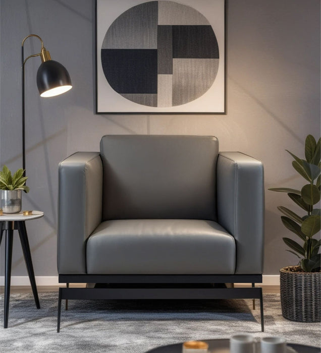 Etternia Leatherette 1 Seater Sofa