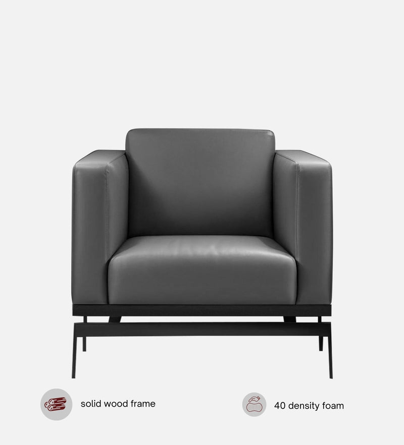 Etternia Leatherette 1 Seater Sofa