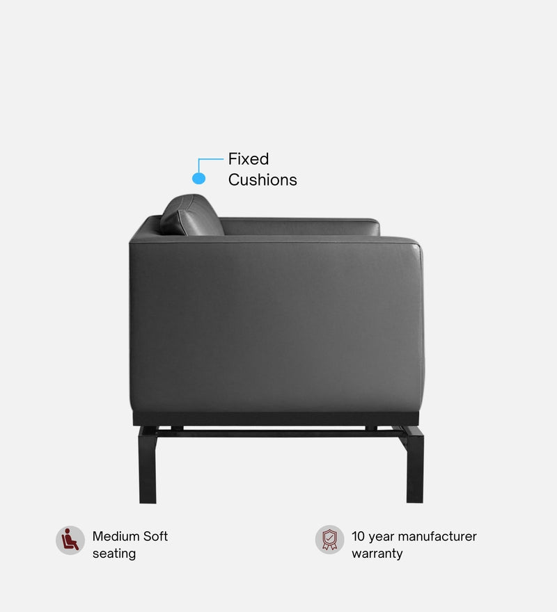 Etternia Leatherette 1 Seater Sofa