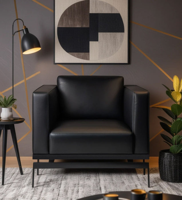 Etternia Leatherette 1 Seater Sofa