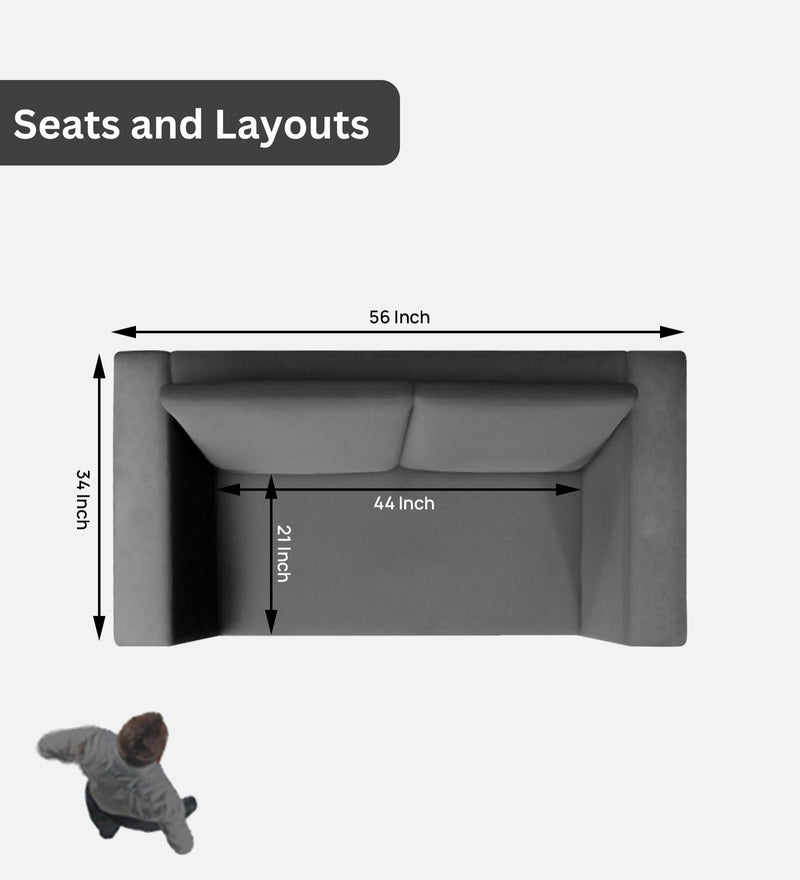Etternia Leatherette 1 Seater Sofa