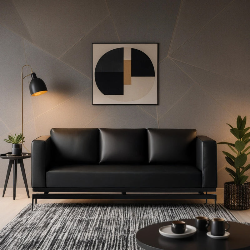 Etternia Leatherette 1 Seater Sofa