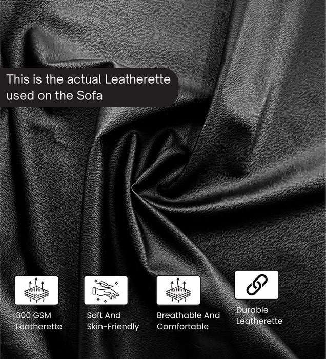 Etternia Leatherette 1 Seater Sofa