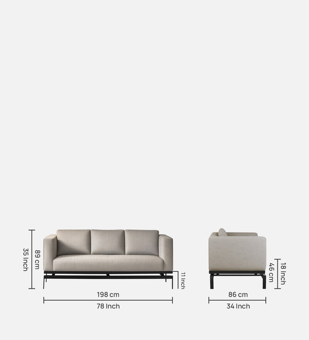 Etternia Leatherette 1 Seater Sofa