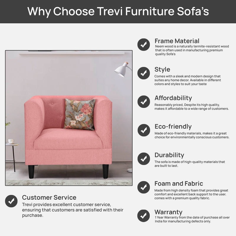 Garnet Fabric 2 Seater Sofa