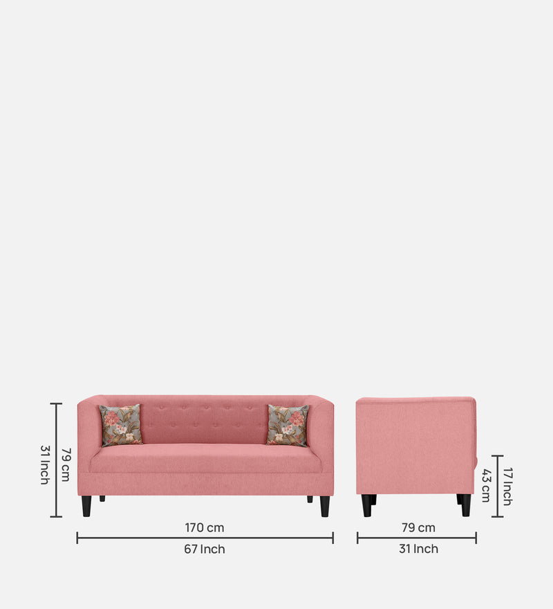 Garnet Fabric 3 Seater Sofa