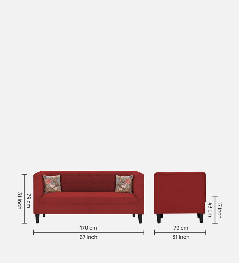 Garnet Fabric 2 Seater Sofa