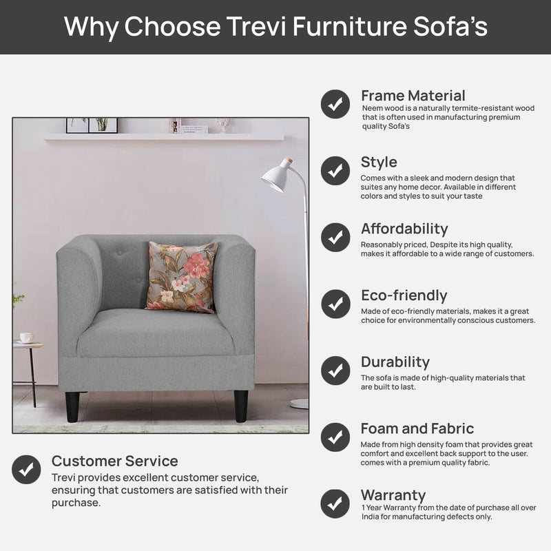 Garnet Fabric 2 Seater Sofa