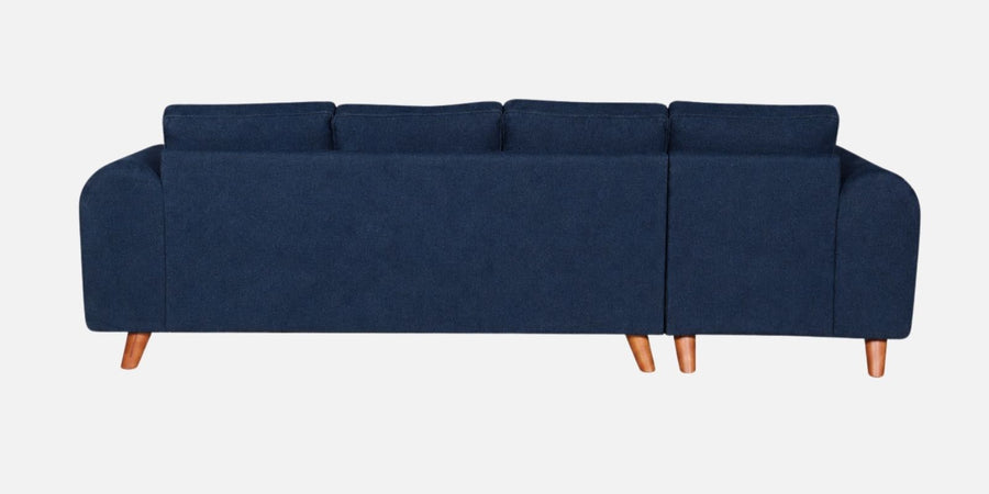 Gladiator Boucle Fabric LHS 6 Seater Sectional Sofa In Ink Blue Colour