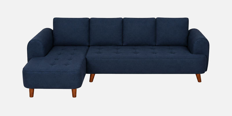 Gladiator Boucle Fabric LHS 6 Seater Sectional Sofa In Ink Blue Colour