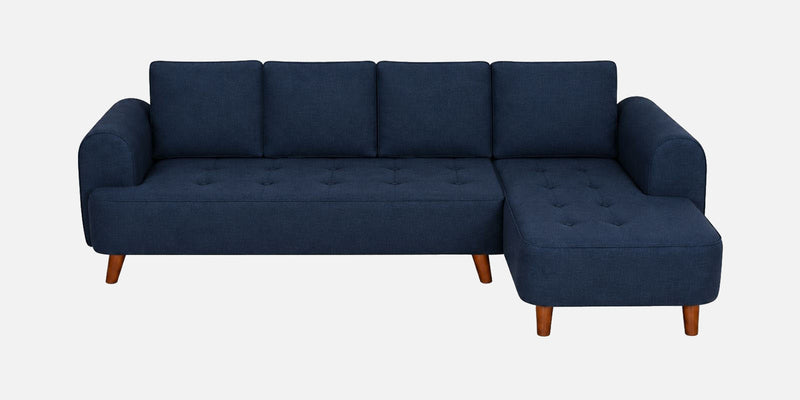 Gladiator Boucle Fabric RHS 6 Seater Sectional Sofa In Ink Blue Colour