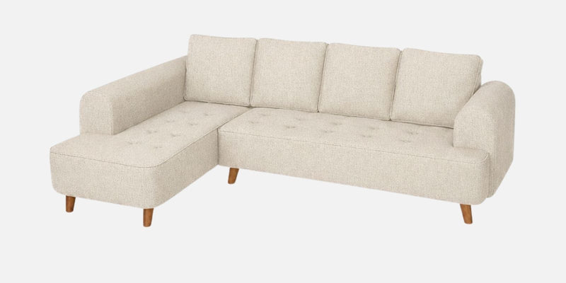 Gladiator Fabric LHS 6 Seater Sectional Sofa In Oat Cream Colour