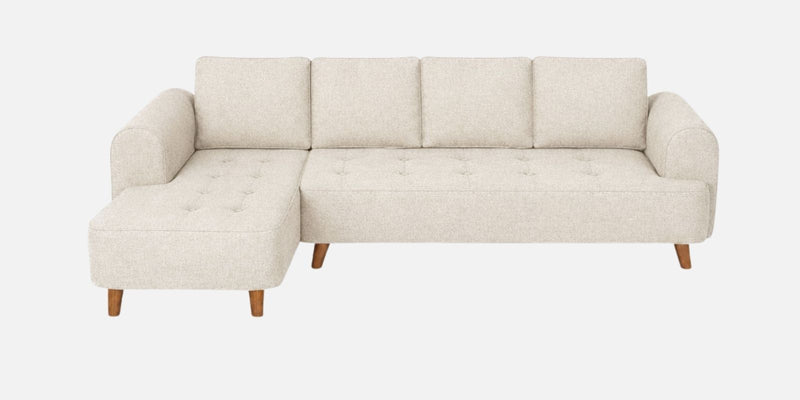 Gladiator Fabric LHS 6 Seater Sectional Sofa In Oat Cream Colour