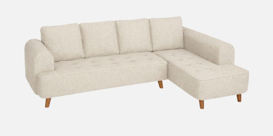 Gladiator Fabric RHS 6 Seater Sectional Sofa In Oat Cream Colour