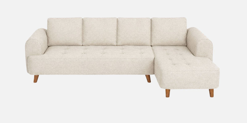 Gladiator Fabric RHS 6 Seater Sectional Sofa In Oat Cream Colour