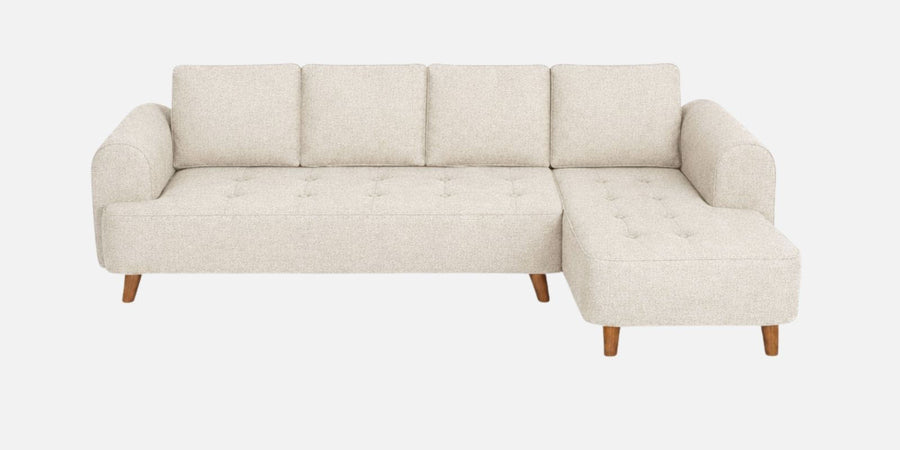 Gladiator Fabric RHS 6 Seater Sectional Sofa In Oat Cream Colour