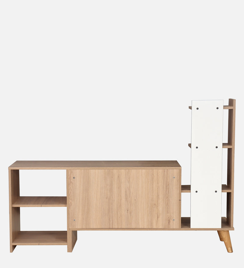 Gin Tv Unit In Oak & White Colour