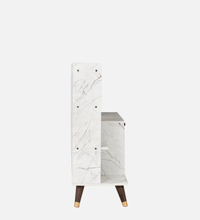 Genie Tv Unit In White Stone & Slate Grey Colour