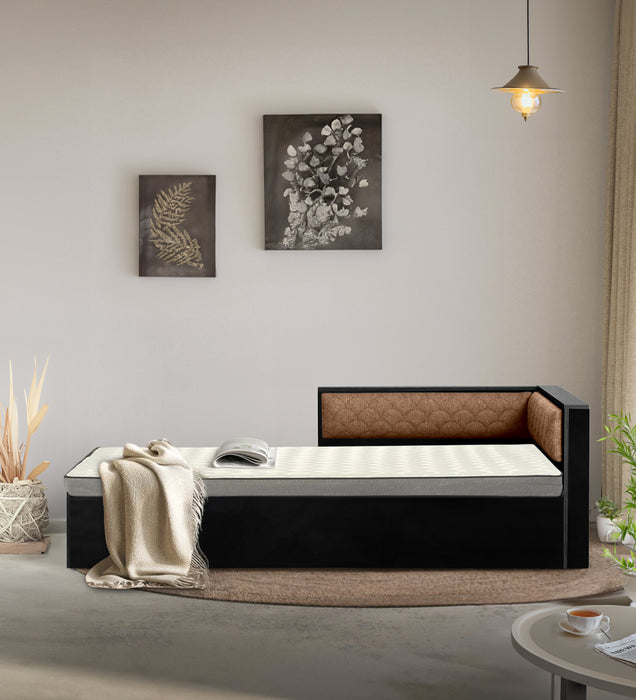 Ibaco upholstery headboard Single Bed with Storage