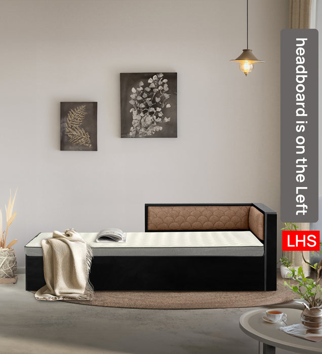 Ibaco upholstery headboard Single Bed with Storage