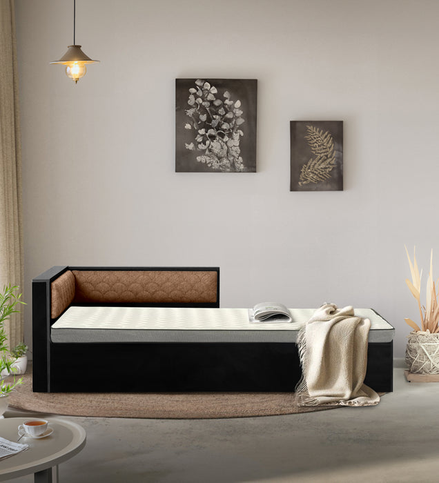 Ibaco upholstery headboard Single Bed with Storage