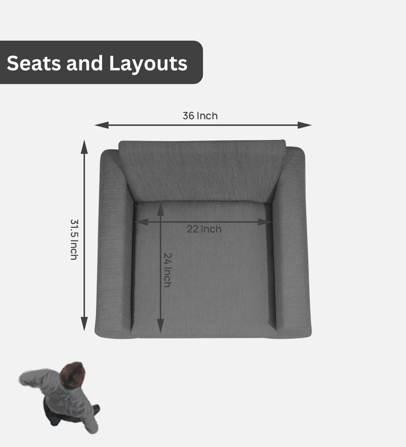 Indigo Comfort Fabric Sofa in 1, 2 & 3 Seater 1 Seater