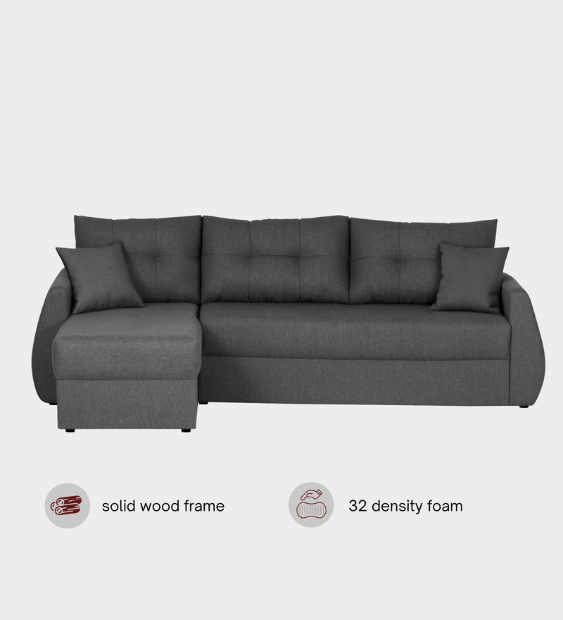 Indigo Fabric 6 Seater Sectional Sofa