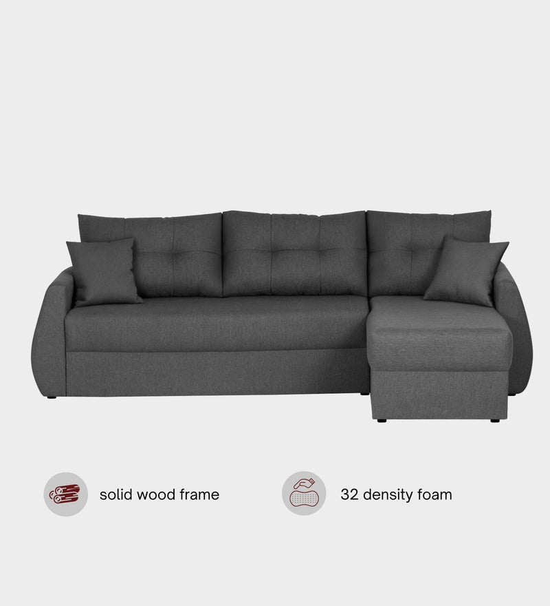 Indigo Fabric 6 Seater Sectional Sofa