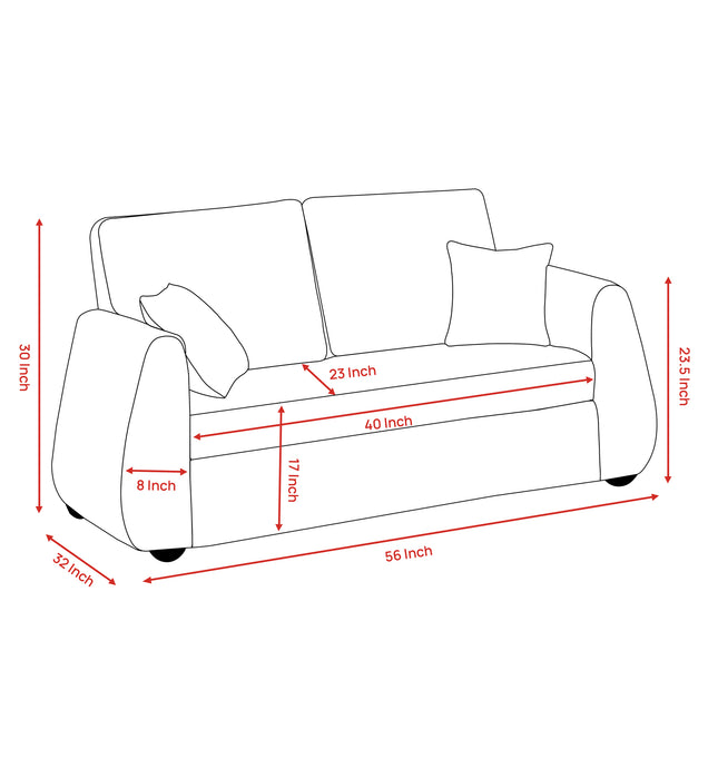 Indigo Comfort Fabric Sofa in 1, 2 & 3 Seater