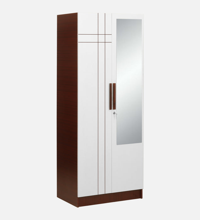 Jaguar Engineered wood Wardrobes in Sapele & White Colour