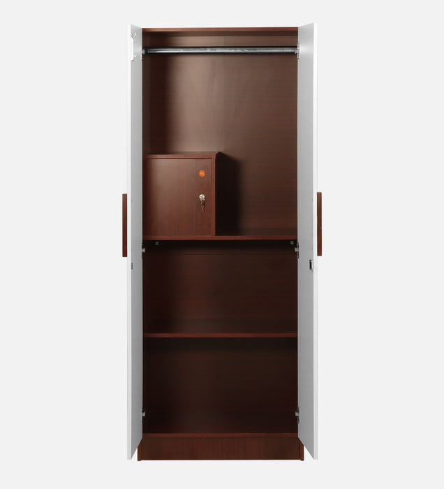 Jaguar Engineered wood Wardrobes in Sapele & White Colour