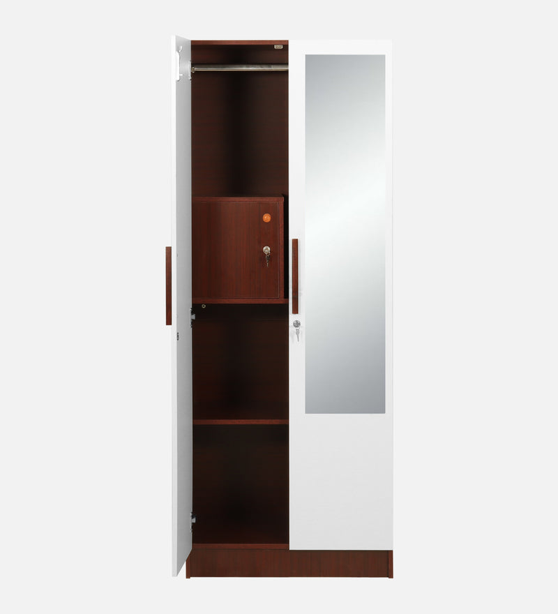 Elevate Your Home with the Trevi Jaguar Wardrobe in Sapele & White Colour