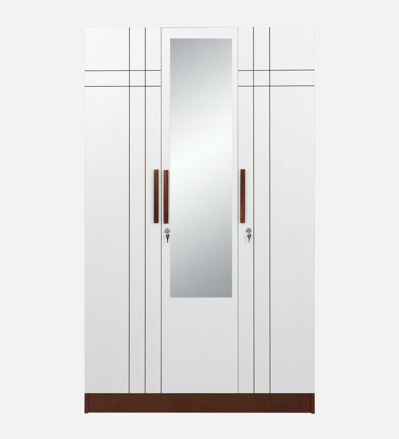 Elevate Your Home with the Trevi Jaguar Wardrobe in Sapele & White Colour