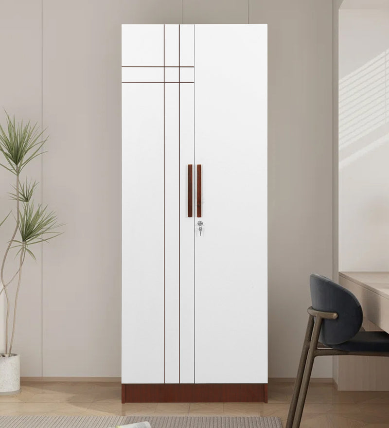 Elevate Your Home with the Trevi Jaguar Wardrobe in Sapele & White Colour