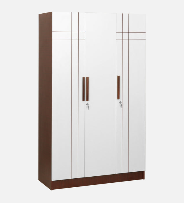 Jaguar Engineered wood Wardrobes in Sapele & White Colour