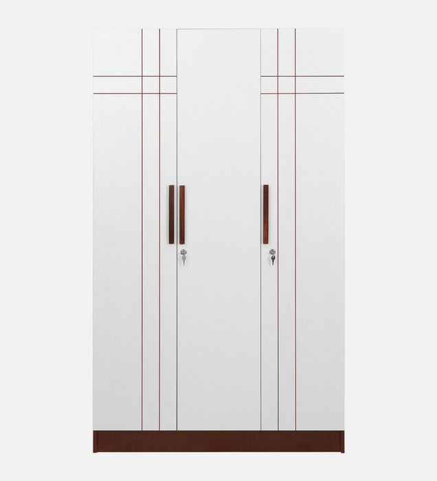 Jaguar Engineered wood Wardrobes in Sapele & White Colour