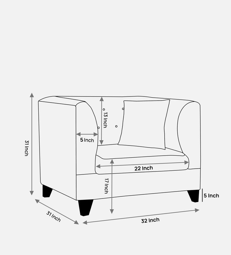 Jasper 1, 2 & 3 Seater Fabric Sofa