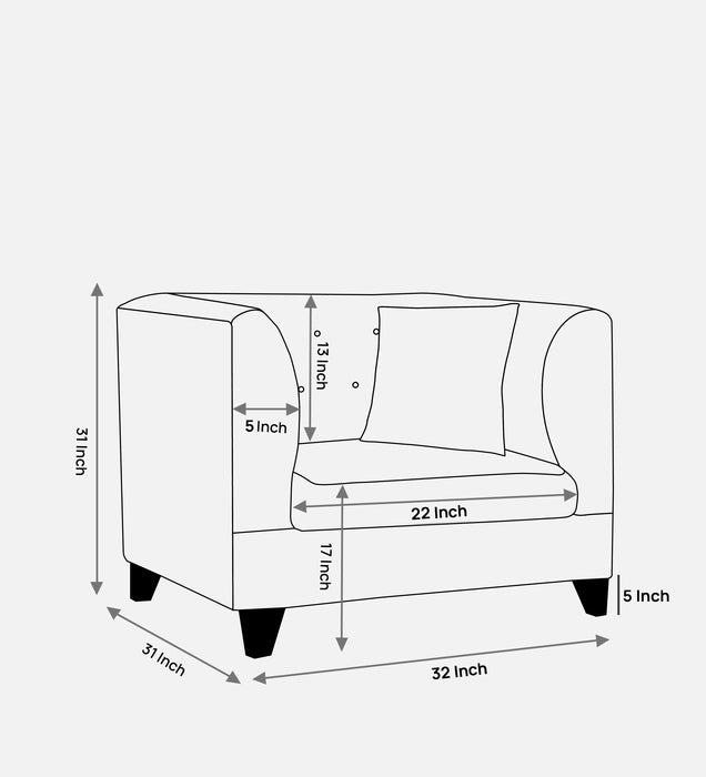 Jasper 1, 2 & 3 Seater Fabric Sofa