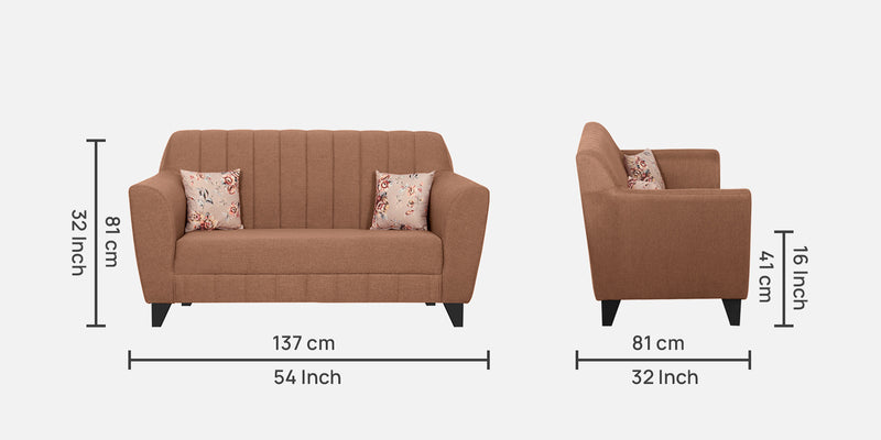 Java Comfortable and Luxurious soft Fabric 2 Seater Sofas